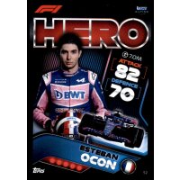 52 - Turbo Attax F1 2022 - BWT Alpine F1 - Esteban Ocon