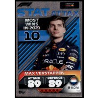 132 - Turbo Attax F1 2022 - Stat Attax - Max Verstappen