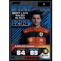 134 - Turbo Attax F1 2022 - Stat Attax - Carlos Sainz