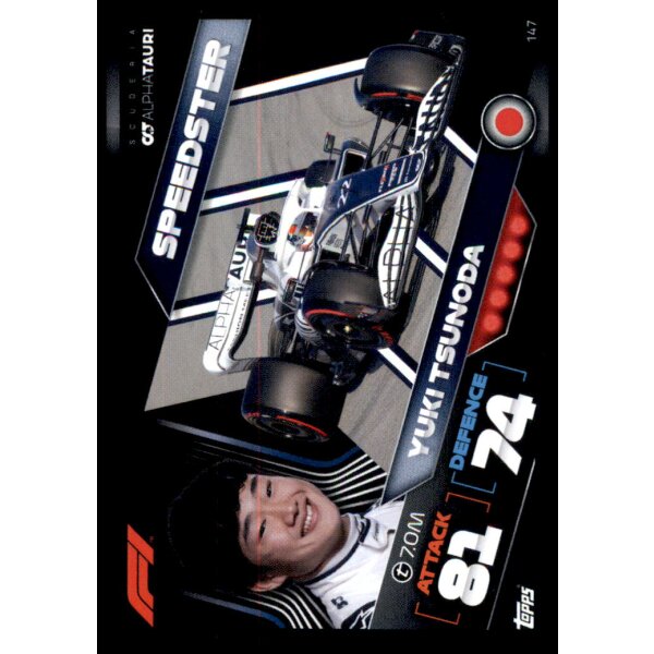 147 - Turbo Attax F1 2022 - Speedster - Yuki Tsunoda