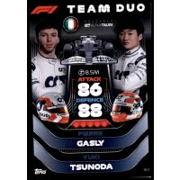 161 - Turbo Attax F1 2022 - Team Duo - Pierre Gasly &...