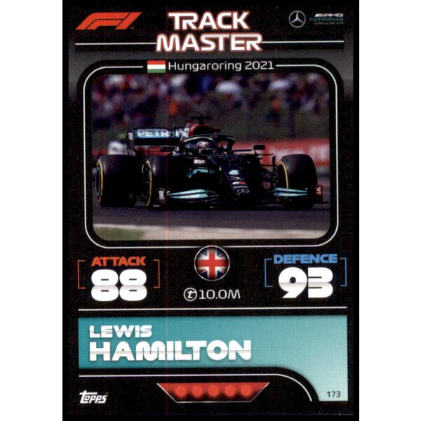 173 - Turbo Attax F1 2022 - Streckenmeister - Lewis Hamilton