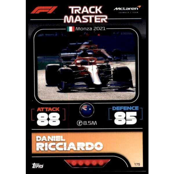 175 - Turbo Attax F1 2022 - Streckenmeister - Daniel Ricciardo