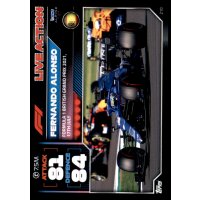 210 - Turbo Attax F1 2022 - Live Action - Fernando Alonso