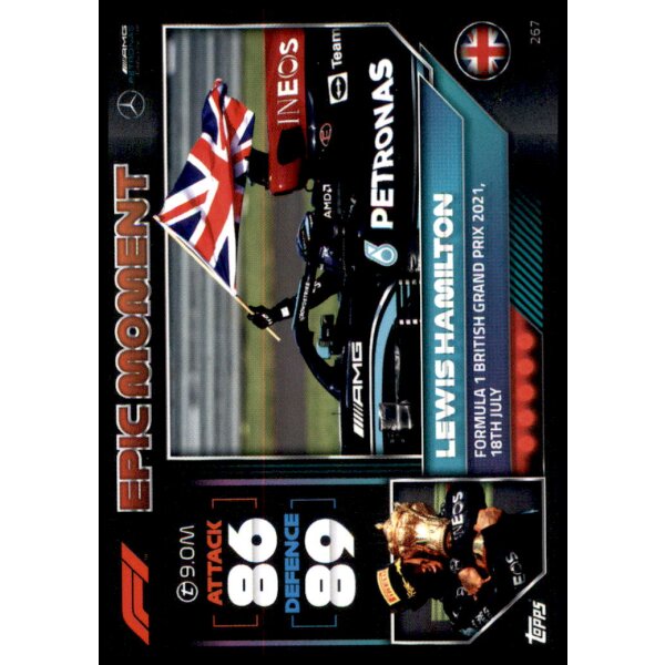 267 - Turbo Attax F1 2022 - Epische Momente - Lewis Hamilton