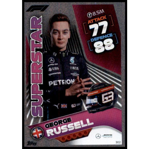 302 - Turbo Attax F1 2022 - Renn Superstar - George Russell