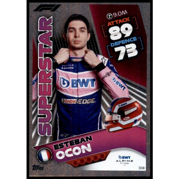 308 - Turbo Attax F1 2022 - Renn Superstar - Esteban Ocon