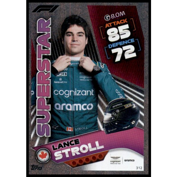 312 - Turbo Attax F1 2022 - Renn Superstar - Lance Stroll