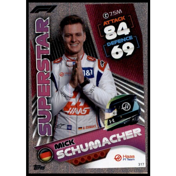 317 - Turbo Attax F1 2022 - Renn Superstar - Mick Schumacher