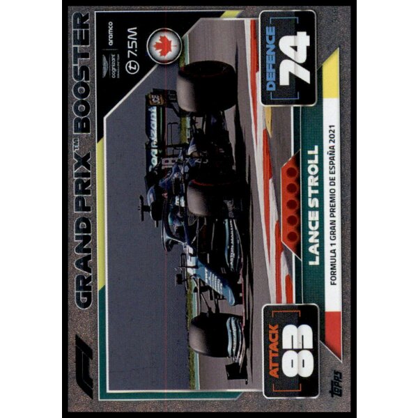 319 - Turbo Attax F1 2022 - Grand Prix - Lance Stroll