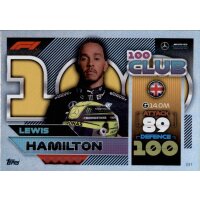 331 - Turbo Attax F1 2022 - Club 100 - Lewis Hamilton