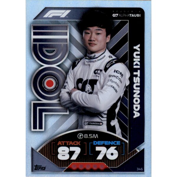 346 - Turbo Attax F1 2022 - Idole - Yuki Tsunoda