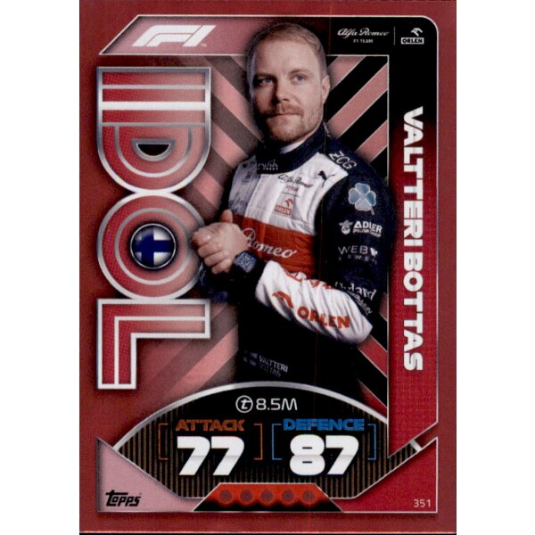 351 - Turbo Attax F1 2022 - Idole - Valtteri Bottas