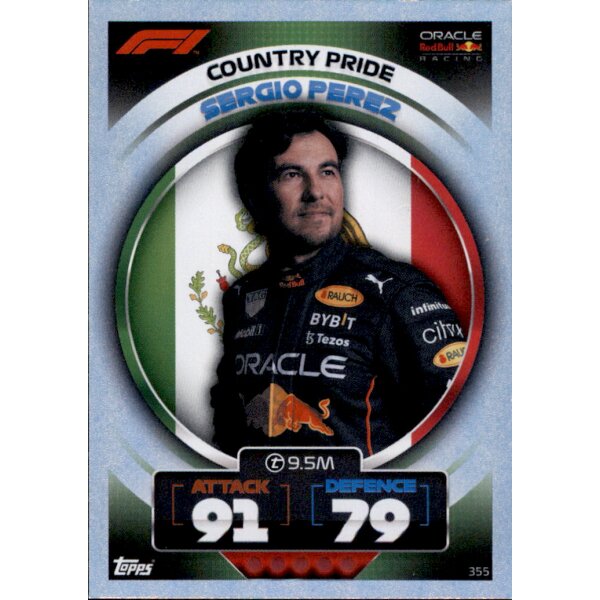 355 - Turbo Attax F1 2022 - Country Pride - Sergio Perez