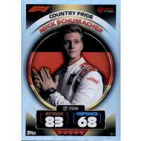 361 - Turbo Attax F1 2022 - Country Pride - Mick Schumacher