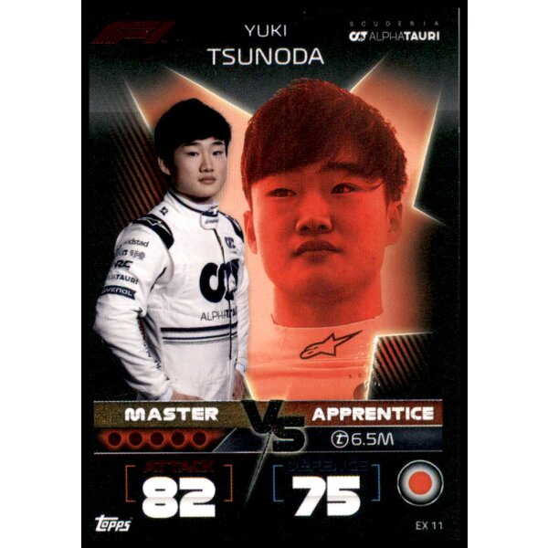 EX11 - Turbo Attax F1 2022 - Meister vs Lehrling - Yuki Tsunoda