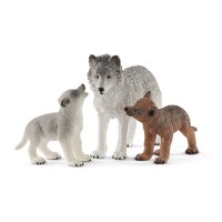 Schleich Wild Life 42472 - Wolfsmutter mit Welpen