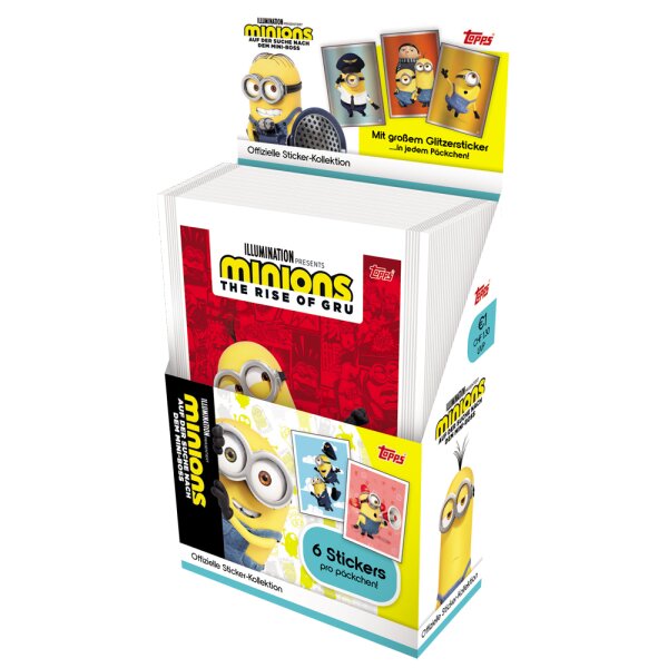 Minions - Auf der Suche nach dem Mini-Boss - Sammelsticker - 1 Display (36 Tüten)