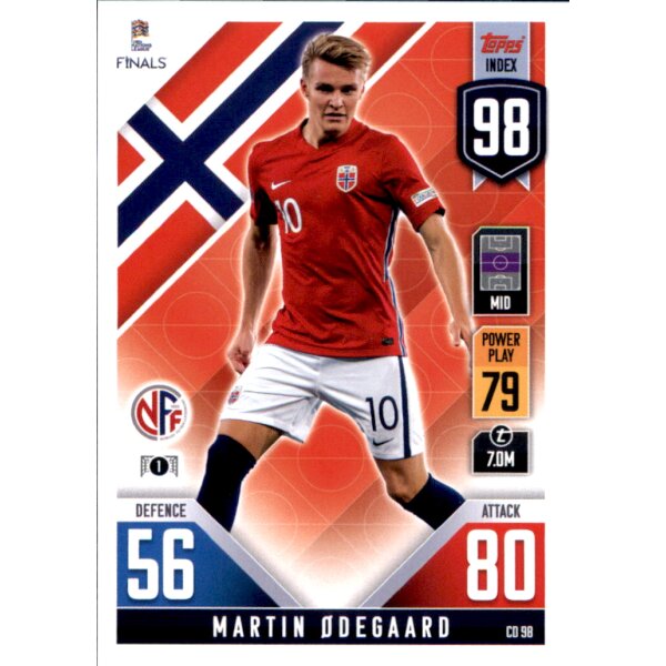 CD98 - Martin Odegaard - 101 Countdown - 2022