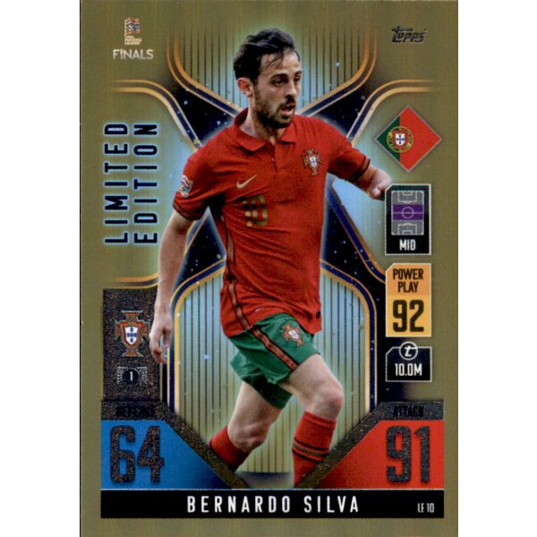 LE10 - Bernardo Silva - Limitierte Karte - 2022