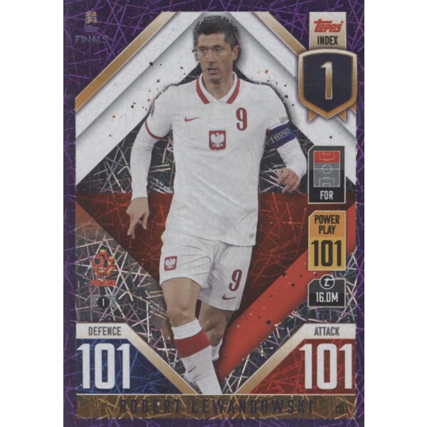 CD01 - Robert Lewandowski - 101 Countdown - LILA FOIL - Parallel - 2022