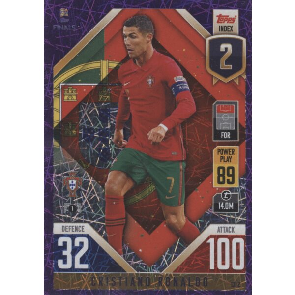 CD02 - Cristiano Ronaldo - 101 Countdown - LILA FOIL - Parallel - 2022