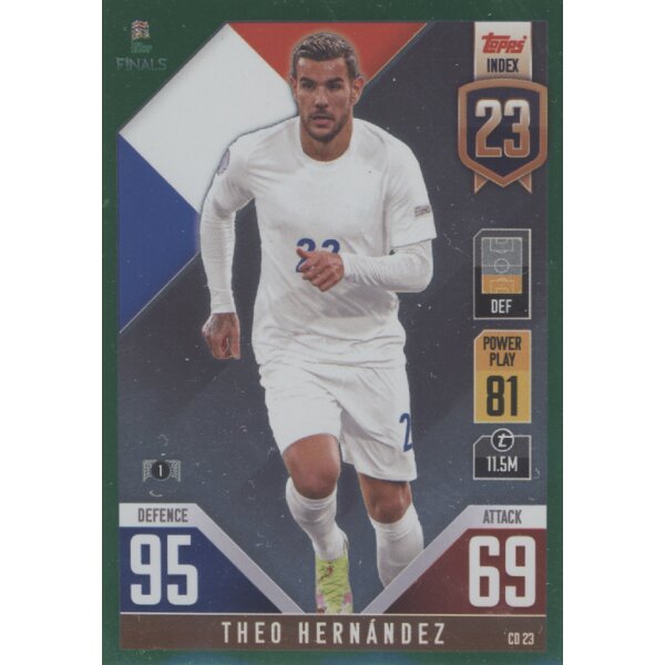 CD23 - Theo Hernandez - 101 Countdown - GRÜN FOIL - Parallel - 2022