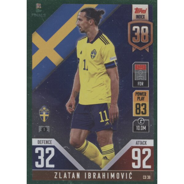 CD38 - Zlatan Ibrahimovic - 101 Countdown - GRÜN FOIL - Parallel - 2022