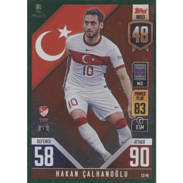 CD48 - Hakan Calhanoglu - 101 Countdown - GRÜN FOIL - Parallel - 2022