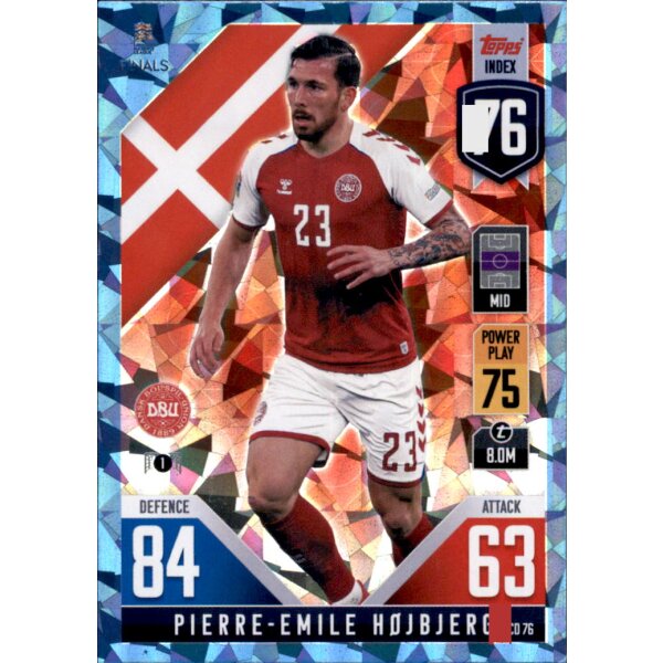 CD76 - Pierre-Emile Hojbjerg - 101 Countdown - CRYSTAL FOIL - Parallel - 2022