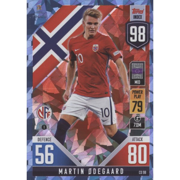 CD98 - Martin Odegaard - 101 Countdown - CRYSTAL FOIL - Parallel - 2022