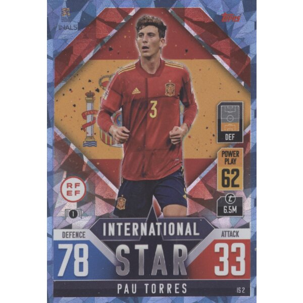 IS02 - Pau Torres - International Star - CRYSTAL FOIL - Parallel - 2022