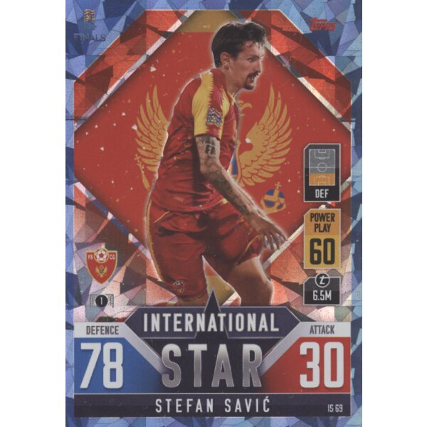 IS69 - Stefan Savic - International Star - CRYSTAL FOIL - Parallel - 2022