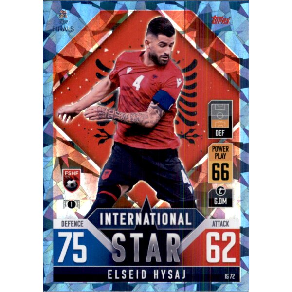 IS72 - Elseid Hysaj - International Star - CRYSTAL FOIL - Parallel - 2022