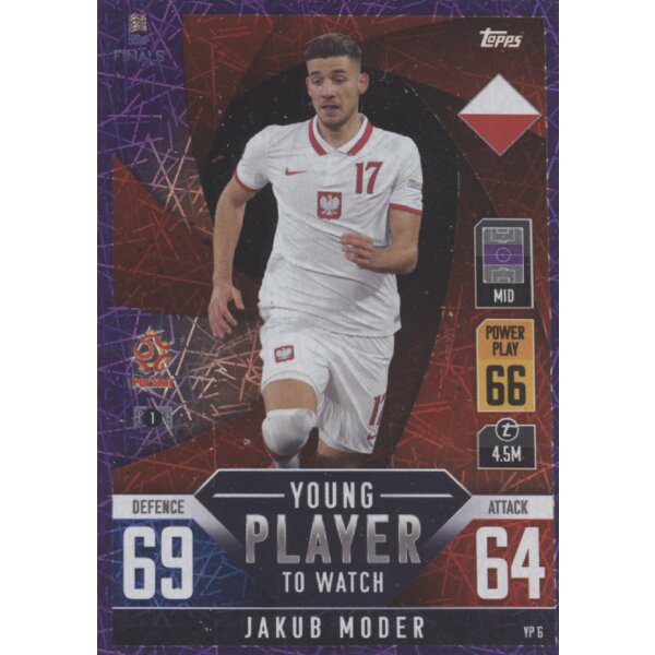 YP06 - Jakub Moder - Young Player to Watch - LILA FOIL - Parallel - 2022