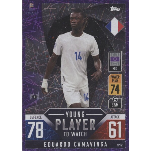 YP12 - Eduardo Camavinga - Young Player to Watch - LILA FOIL - Parallel - 2022