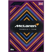 37 - Turbo Attax F1 2022 - CRYSTAL PINK - McLaren F1 -...