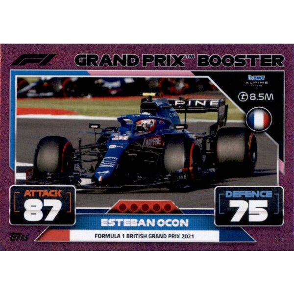 321 - Turbo Attax F1 2022 - CRYSTAL PINK - Grand Prix - Esteban Ocon