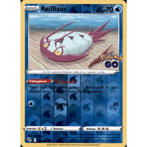 25/078 Reißlaus - Reverse Holo - Pokemon GO