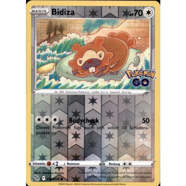 59/078 Bidiza - Reverse Holo - Pokemon GO