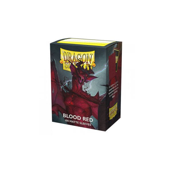 Dragon Shield Matte Sleeves - Blood Red (100 Sleeves)