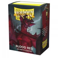 Dragon Shield Matte Sleeves - Blood Red (100 Sleeves)