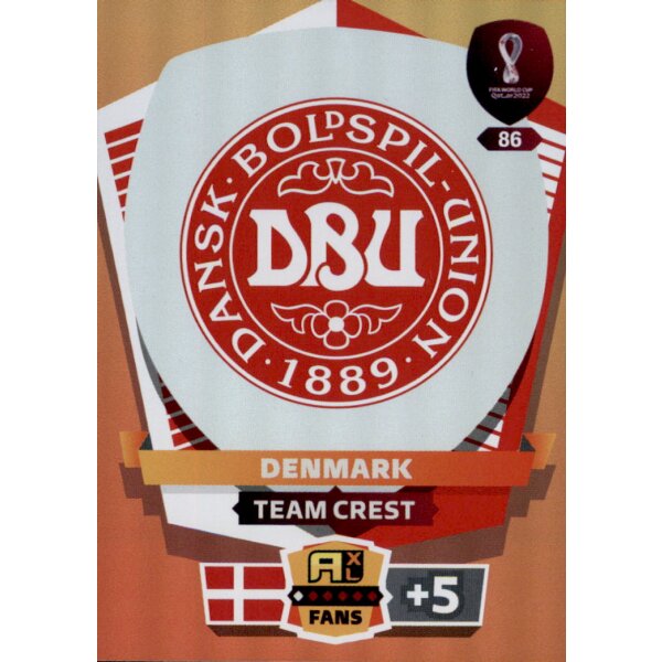 86 - Denmark  - Team Crest - WM 2022