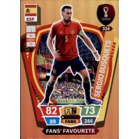 334 - Sergio Busquets - Fans Favourite - WM 2022