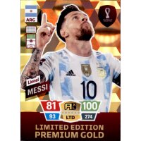 Lionel Messi - Premium Gold Limited Edition - WM 2022