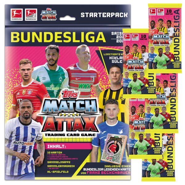 Topps Match Attax 2022/23 - 1 Starter + 5 Booster