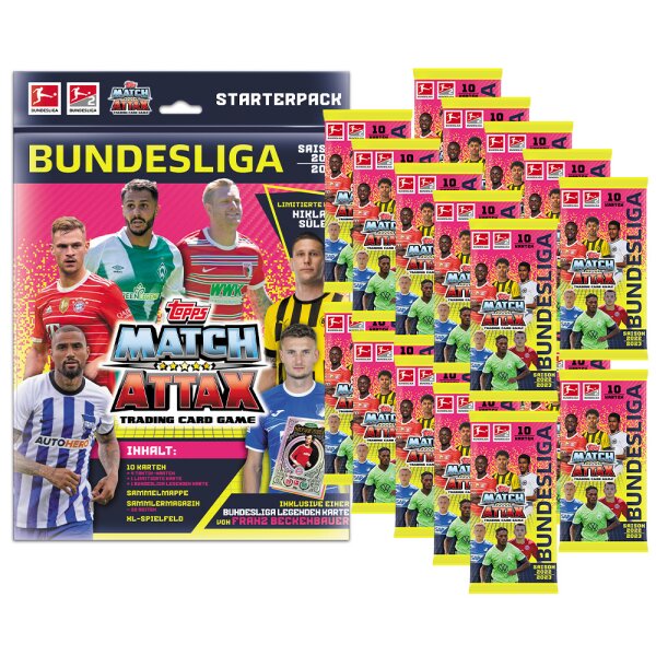 Topps Match Attax 2022/23 - 1 Starter + 20 Booster