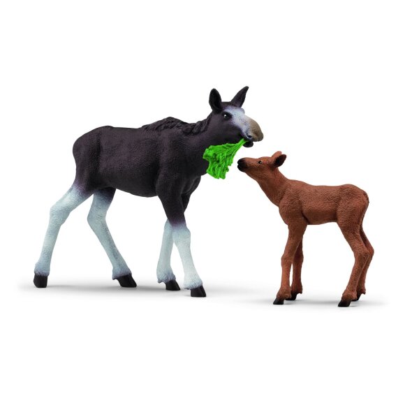 Schleich 42629 Elchkuh mit Kalb