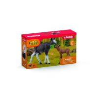 Schleich 42629 Elchkuh mit Kalb