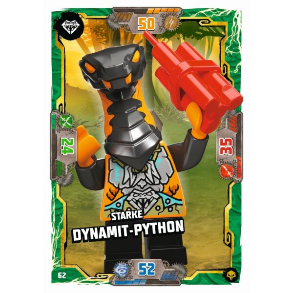 62 - Starke Dynamit-Python - Schurken Karte - Serie 7 NEXT LEVEL